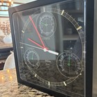 Sunbeam Wall Clock W Humidity  Barometer  Thermometer Quartz Wall Clock 0223 Vtg