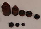 Vintage Central Scientific Co Brass Balance Scale Weights Set 8 Made In Germany