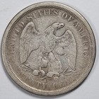 1875-s Seated Liberty Silver Twenty Cent Piece 20c Very Good  vg 