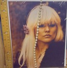 Blondie Debbie Harry 8 X 10 Color Photo Hair Flower Vintage