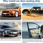 20ft Universal Auto Rubber Seal Weather Strip Door Window Lock Hood Edge Trim