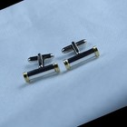 1990s Tiffany   Co Estate Cufflinks 18k Gold Sterling Silver  2 Pieces