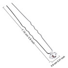 40 Pack Rhinestone Hair Pins Bridal Wedding Crystal Clips Accessories Decorative