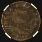 1786 New Jersey Copper     Ngc Vf Details     Colonial Coin Wide Shield Maris 21-n