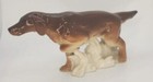 Vintage Russian Lomonosov Brown Irish Setter Collectible Ceramic Dog U226