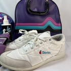 Don Carter Bowling Ball Bag Kit Pink Purple Teal Ebonite Maxim Sparkle Ball Vtg