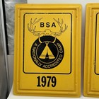 Boy Scouts Of America Sign National Accredited Camp 1979 - Pair Bsa Vintage