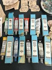 8 Vintage Hobbytex Paints Plus Transfers And Round Plate
