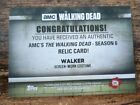 2017 Topps The Walking Dead Season 6 Walker Relic Authentic Wardrobe Twd