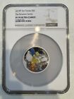 2019 P The Simpson Family 2oz  999 Silver Proof Coin Ngc Pf70 Tuvalu Ogp Rare