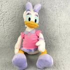 Disney Store Authentic Daisy Duck Plush Stuffed Animal Doll 18  Lavender