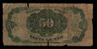 1875 50c Fractional Currency Note Fr 1381 Fifth Issue Low Grade