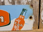 Vintage Orange Crush Porcelain Sign Old Cola Soda Pop Drink Beverage Bottle Shop
