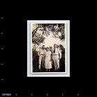 Old Vintage Photo Trio Men Woman In Yard Antique Photograph Snapshot Picture