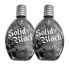 2 Pack Solid Black 100x Dark Tanning Lotion Indoor Outdoor Tan Enhancing Sili   