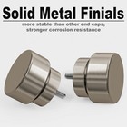 Modern Brushed Nickel Curtain Rods For Windows 48 To 84 Adjustable
