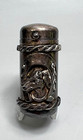 Antique Silverplate Equestrian Striker Vesta Case Match Safe Holder Horse Head