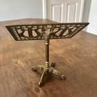 Brass Vintage Miniature Music Stand Unique Display Gold Retro Antique
