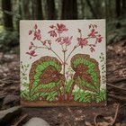 Arts   Crafts 8  Tile Hand Painted Floral Design By Minton Hollins   Co C1880