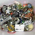 3 Lb Lot Broken Junk Crafting Jewelry Wearable Worn Mixed Metals Beads Necklaces