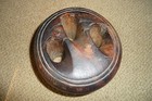 Antique Wooden Ship Three 3 Rope Wood Block Pulley Nautical Sailing 1800s