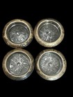 Vtg Frank M  Whiting Co  Sterling Coaster Set Of 4 Pat  Pending  4