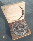 10 Oz Dragon Vs Vikings  W box -  999 Silver Antiqued By Monarch Precious Metals