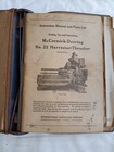  1930s-40s Binder W manuals Mccormick Deering Farmall International Tractor 
