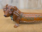 Westland Hot Diggity Dog Dachsund Figurine Happy Holidays Gingerbread House Rare