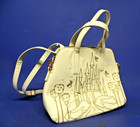 Disney Loungefly Shoulder Bag Purse Sleeping Beauty Castle Ivory 13x9 