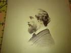 Civil War Era Cdv Photo Black   Case Boston 3c Revenue Stamp Mr Mcgilvery 1866