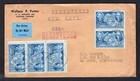 906 China Resistance X 5 - Rare Usage On 1943 Registered Cover To Canada - Wow  