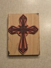 Stampabilities Rubber Stamp Ornate Cross