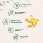 2 In 1 Oil Of Oregano   Black Seed Softgels Count With Carvacrol immune Support