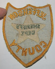 Vintage Jefferson County Sheriff Felt  police  Patch Western State Green Gold