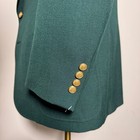 Wimbledon By Racquet Club Mens Blazer Jacket Sport Coat Green Gold Buttons 44r
