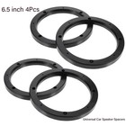 2 Pairs 6 5  Plastic 1 2  Speaker Spacer Rings Subwoofer Custom Mounting Adapter