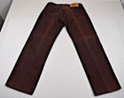 Vintage Levi s 501 Jeans Big E Button Fly W34 L31 80s Brown Retro Big E C 1988