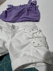 Build A Bear White  Cargo Shorts Pants Purple Tank Top Teddy Clothes Outfit