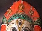 Vintage 1950s Elephant Ganesha Mask Paper M  ch   11  X 9 