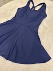 Womens Navy Blue Padded Built In Bra Athletic Tennis  Dress   Shorts Medium