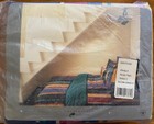 Vtg Martex Collier Campbell Razzmatazz Queen Sheet Set flat fitted 2 Pillowcases