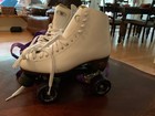 Riedell 111 White Outdoor Quad Roller Skates Sonar Wheels Women   s Size 8
