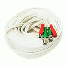 4 X 100ft Security Camera Cable Cctv Video Power Wire Bnc Rca White Cord Dvr Lot