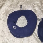 Bcozzy Neck Pillow For Travel Double Support To Head Neck Large Blue
