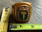 Elvis Presley Ring Brass Oversize Paperweight Napkin Ring Tcb Display Ring