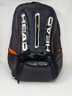 Head Tour Team Backpack Tennis Black Orange Padded Straps  Shoe Compartment Read
