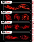 Animal Flames Clipart-vinyl Cutter Plotter Images-eps Vector Clip Art Cd