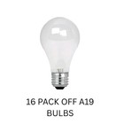 Feit Electric A19 72w Medium Base  Frosted 16-pk