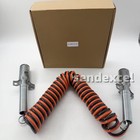 New 15 Ft Dual Pole Coiled Electric Cable W  2 X 12  Leads
